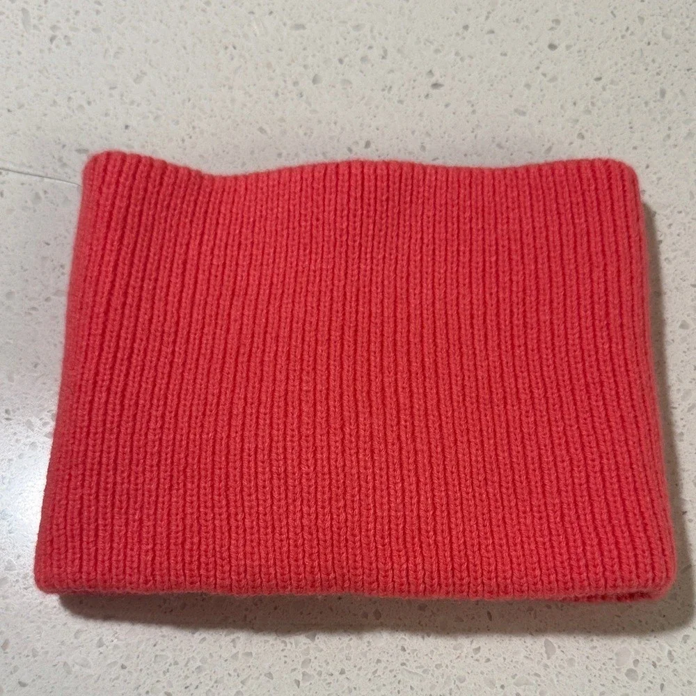 Kate Spade New York Pink Ribbed Knit Bow Headband Ear Warmer Wool Blend NWT‎